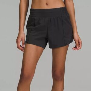 Lululemon Low-Rise Hotty Hot 4” Black Shorts Size 8